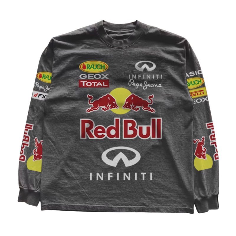 画像4: Red Bull Vintage Style Long Sleeve T-Shirt　レッドブルビンテージスタイルロングスリーブTシャツ ユニセックス 男女兼用 (4)