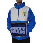 画像4:  men and women Hawaiian Coconut Tree Print Loose Half-Zip Windbreaker Jacket 　メンズ ユニセックス 男女兼用 ハワイアンココナッツツリープリントルーズハーフジップウインドブレーカージャケット (4)