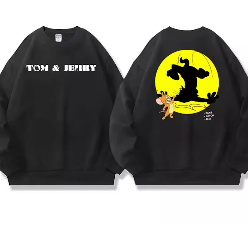 画像2: Silhouette Tom & Jerry Print Print round neck long sleeve T-shirt  ユニセックス 男女兼用シルエット トム＆ジェリープリントラウンドネック スウェットトレーナー (2)