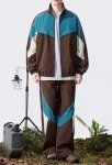 画像11: Unisex  American color block casual sports jacket and pants suit Jacket + Pant ユニセックス 男女兼用 アメリカンカラーブロックカジュアルスポーツテイストジャケット&パンツセットアップスーツ  上下 (11)