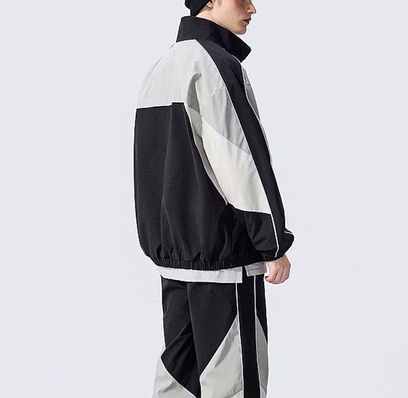 画像9: Unisex  American color block casual sports jacket and pants suit Jacket + Pant ユニセックス 男女兼用 アメリカンカラーブロックカジュアルスポーツテイストジャケット&パンツセットアップスーツ  上下 (9)