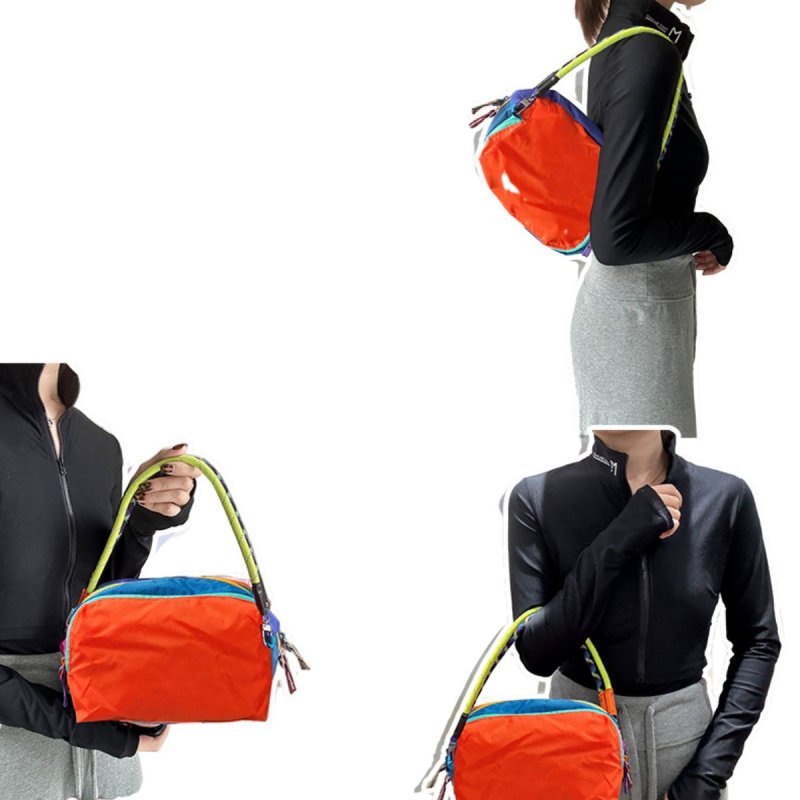 画像7: Dopamine Color Block Rope Handle Tote Shoulder Bag　ユニセックスドーパミンカラーブロックロープハンドルトートショルダーバッグ  (7)
