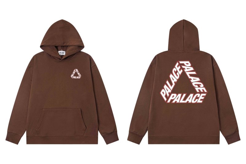 画像4: Men's Unisex PALACE TRIANGLE Design loose oversize long-sleeved hooded pullover sweater  ユニセックス 男女兼用PALACEオーバーサイズ 長袖 フーディパーカー (4)