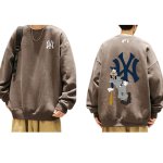 画像10:  MFMLBNY Goofy & Baseball round neck long sleeve Sweatshirts  ユニセックス 男女兼用グーフィー＆ベースボールラウンドネック スウェットトレーナー (10)