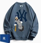 画像6:  MFMLBNY Goofy & Baseball round neck long sleeve Sweatshirts  ユニセックス 男女兼用グーフィー＆ベースボールラウンドネック スウェットトレーナー (6)