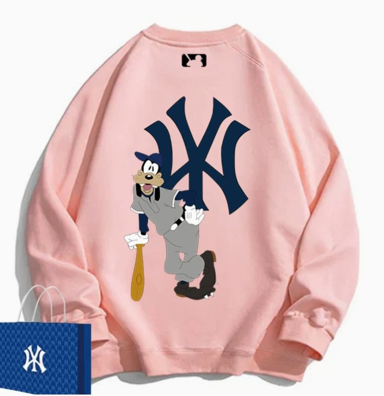 画像7:  MFMLBNY Goofy & Baseball round neck long sleeve Sweatshirts  ユニセックス 男女兼用グーフィー＆ベースボールラウンドネック スウェットトレーナー (7)