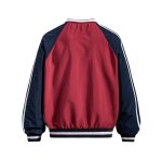 画像6:  Unisex  American Letter Appliqué Embroidered V-Neck Pullover ユニセックス 男女兼用アメリカンレターアップリケ刺繍Vネックプルオーバ (6)