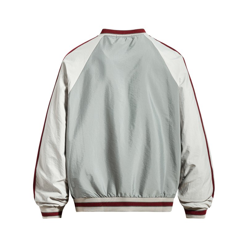 画像5:  Unisex  American Letter Appliqué Embroidered V-Neck Pullover ユニセックス 男女兼用アメリカンレターアップリケ刺繍Vネックプルオーバ (5)