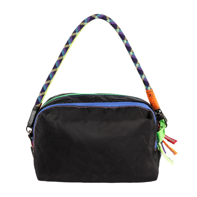 画像4: Dopamine Color Block Rope Handle Tote Shoulder Bag　ユニセックスドーパミンカラーブロックロープハンドルトートショルダーバッグ  (4)