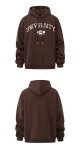 画像5:  Unisex University logo hoodie long-sleeved hooded pullover sweater  ユニセックス 男女兼用ユニバーシティー 長袖 フーディパーカー (5)