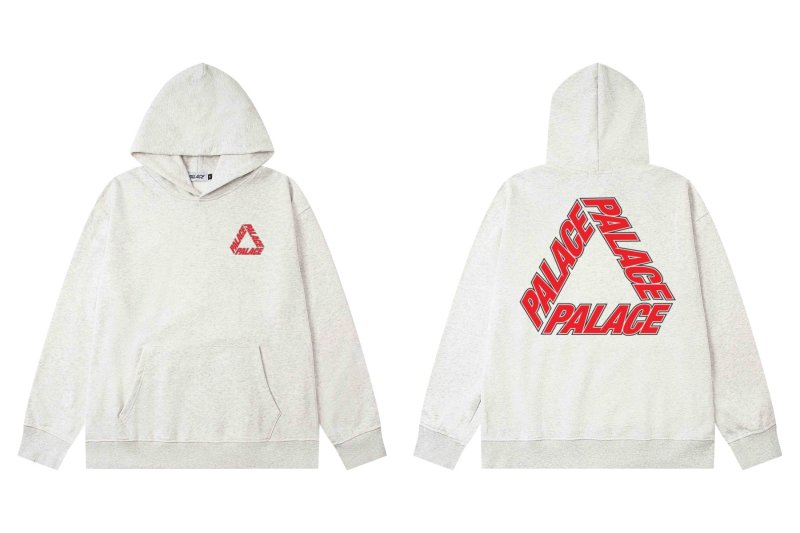 画像3: Men's Unisex PALACE TRIANGLE Design loose oversize long-sleeved hooded pullover sweater  ユニセックス 男女兼用PALACEオーバーサイズ 長袖 フーディパーカー (3)