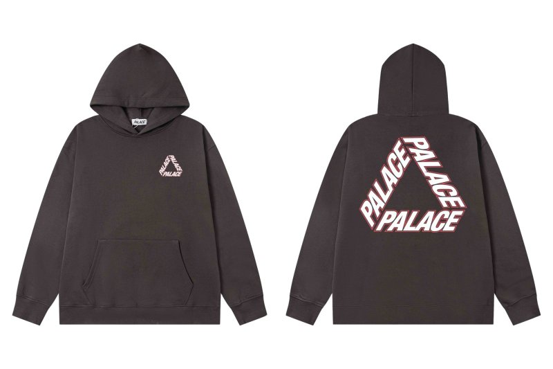 画像2: Men's Unisex PALACE TRIANGLE Design loose oversize long-sleeved hooded pullover sweater  ユニセックス 男女兼用PALACEオーバーサイズ 長袖 フーディパーカー (2)