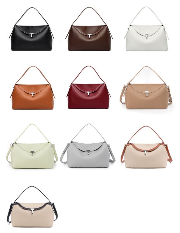 画像10:  T-Rock Textured Leather Clutch Tote Shoulder Bag Tロックテクスチャードレザークラッチトートショルダーバッグ (10)