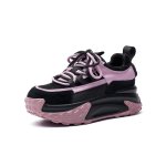 画像2: Women's thick-soled Chunky lace-up SNEAKERS 厚底 プラットフォームバイカラー レースアップスニーカー (2)