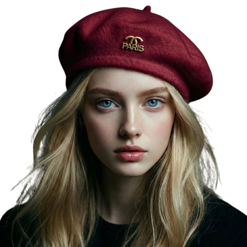 画像3: Double CC Paris Wool Beret ダブルシーシー パリス ウール ベレー帽 帽子 (3)