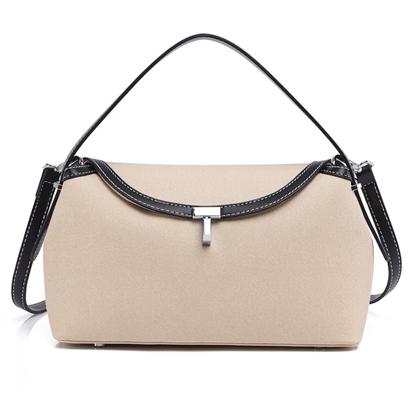 画像1:  T-Rock Textured Leather Clutch Tote Shoulder Bag Tロックテクスチャードレザークラッチトートショルダーバッグ (1)