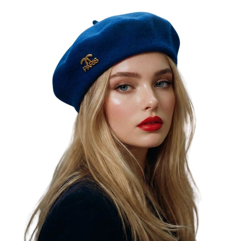 画像7: Double CC Paris Wool Beret ダブルシーシー パリス ウール ベレー帽 帽子 (7)