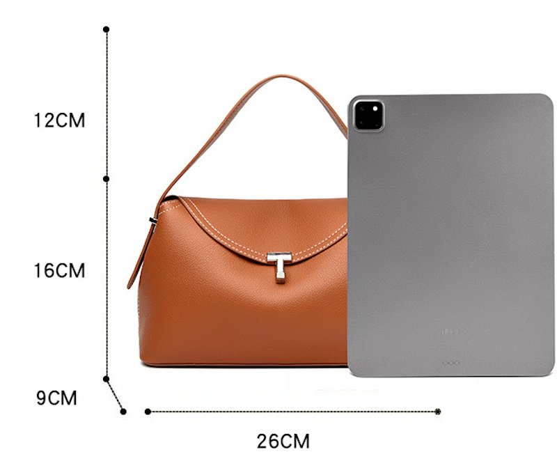 画像8:  T-Rock Textured Leather Clutch Tote Shoulder Bag Tロックテクスチャードレザークラッチトートショルダーバッグ (8)