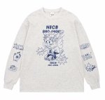 画像2: Boy Angel Retro Print Long Sleeve T-Shirt　ボーイエンジェルプリントロングスリーブTシャツ ユニセックス 男女兼用 (2)