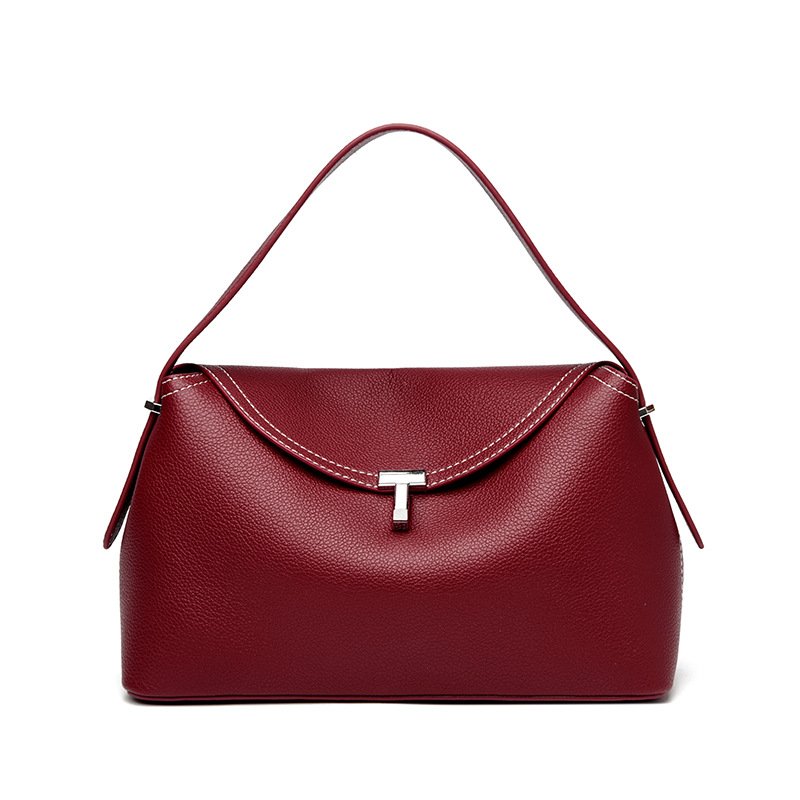 画像5:  T-Rock Textured Leather Clutch Tote Shoulder Bag Tロックテクスチャードレザークラッチトートショルダーバッグ (5)