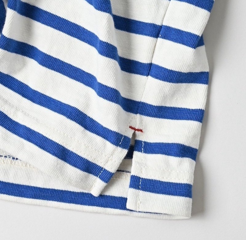 画像3: Border x Message Logo Long Sleeve T-Shirt 　ボーダーストライプ×メッセージロゴ長袖Tシャツ (3)