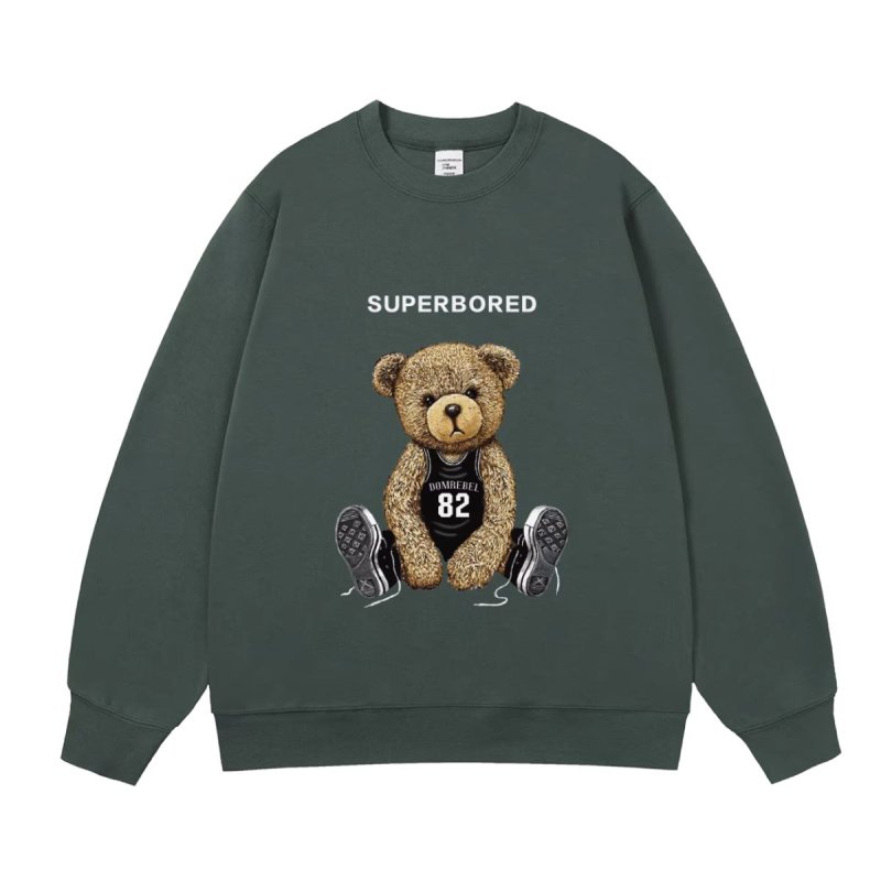 画像4: Unisex Superbored & Bear print sweatshirt 男女兼用  ユニセックス ベア 熊 長袖 スウェット トレーナー (4)