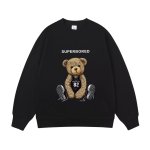 画像3: Unisex Superbored & Bear print sweatshirt 男女兼用  ユニセックス ベア 熊 長袖 スウェット トレーナー (3)