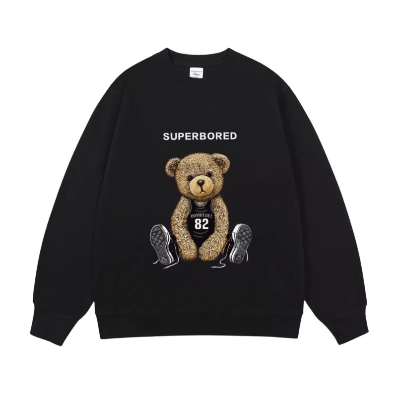 画像3: Unisex Superbored & Bear print sweatshirt 男女兼用  ユニセックス ベア 熊 長袖 スウェット トレーナー (3)