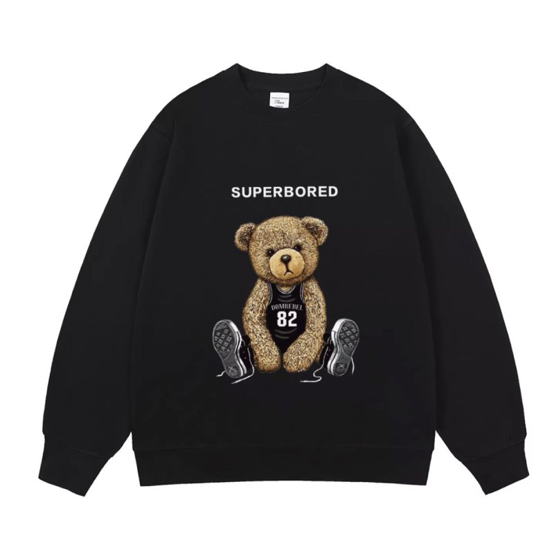 画像2: Unisex Superbored & Bear print sweatshirt 男女兼用  ユニセックス ベア 熊 長袖 スウェット トレーナー (2)
