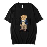 画像2: New York Fashion Bear round neck short sleeve T-shirt  ユニセックス 男女兼用ニューヨークおしゃれベア熊プリントラウンドネック Tシャツ (2)