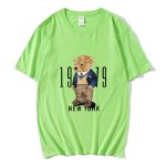 画像9: New York Fashion Bear round neck short sleeve T-shirt  ユニセックス 男女兼用ニューヨークおしゃれベア熊プリントラウンドネック Tシャツ (9)