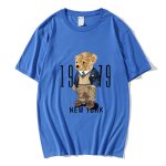 画像6: New York Fashion Bear round neck short sleeve T-shirt  ユニセックス 男女兼用ニューヨークおしゃれベア熊プリントラウンドネック Tシャツ (6)