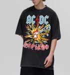 画像5: acdc rock band guitar print vintage style round neck short sleeve T-shirt  ユニセックス 男女兼用acdcロックバンドギタープリントヴィンテージスタイルラウンドネック Tシャツ (5)