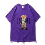 画像10: New York Fashion Bear round neck short sleeve T-shirt  ユニセックス 男女兼用ニューヨークおしゃれベア熊プリントラウンドネック Tシャツ (10)