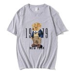 画像4: New York Fashion Bear round neck short sleeve T-shirt  ユニセックス 男女兼用ニューヨークおしゃれベア熊プリントラウンドネック Tシャツ (4)