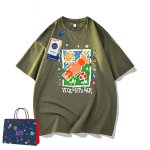 画像3: NASA x kaws print round neck short sleeve T-shirt  ユニセックス 男女兼用ナサ×カウズバイオレンスベアプリントラウンドネック Tシャツ (3)