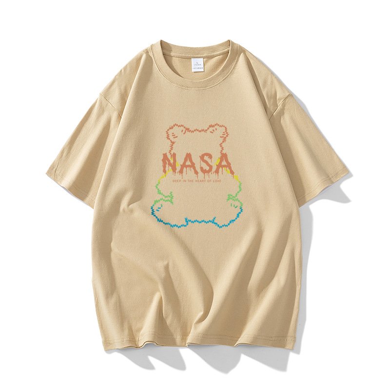 画像7: NASA x Silhouette Bear round neck short sleeve T-shirt  ユニセックス 男女兼用NASAナサ×シルエットベアプリントラウンドネック Tシャツ (7)