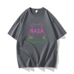 画像4: NASA x Silhouette Bear round neck short sleeve T-shirt  ユニセックス 男女兼用NASAナサ×シルエットベアプリントラウンドネック Tシャツ (4)