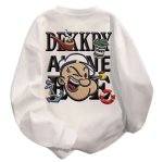 画像2: Unisex Popeye Embroiderysweatshirt 　男女兼用 ユニセックス ポパイ刺繍 長袖 スウェット トレーナー (2)