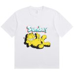 画像1: Sunday & Garfield print round neck short sleeve T-shirt  ユニセックス 男女兼用サンデー＆ガーフィールドプリントラウンドネック Tシャツ (1)