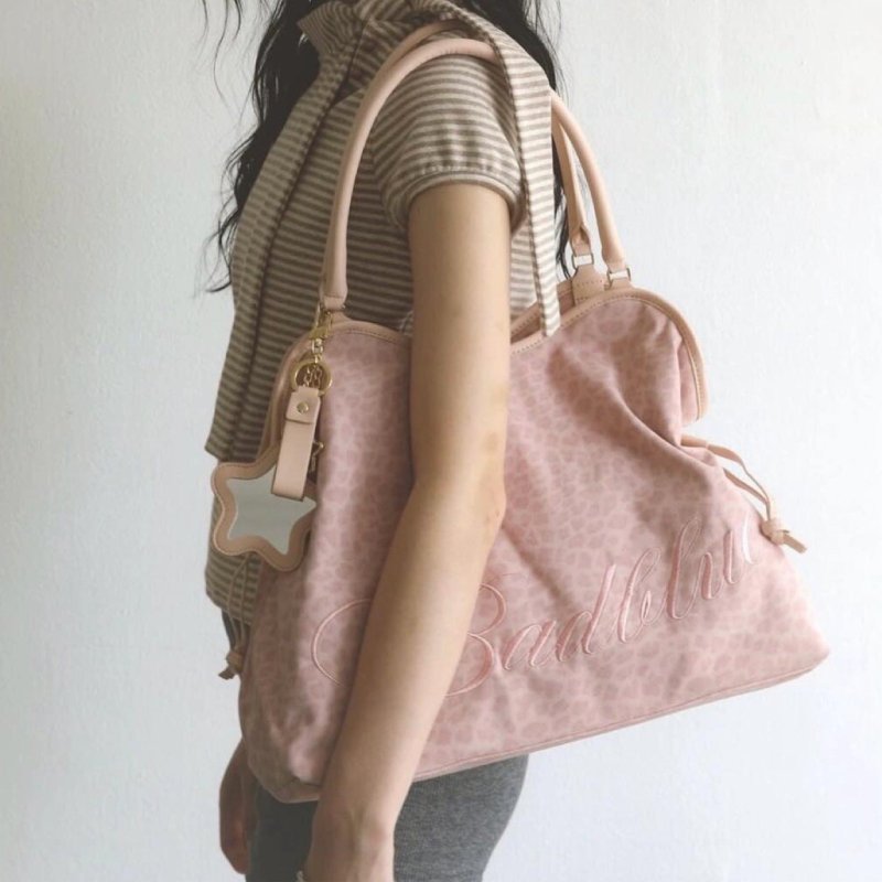 画像9: Y2K Leopard Print Polka Dot Large Capacity Tote Shoulder Underarm Bag　Y2K ヒョウ柄水玉ラージキャパシティトートショルダーアンダーアームバッグ (9)