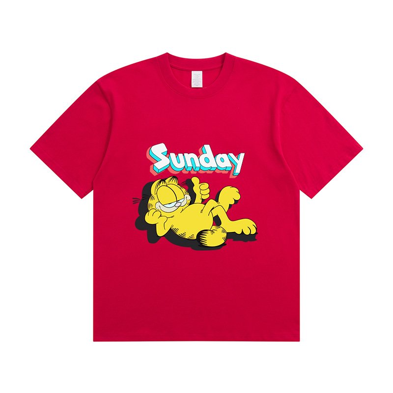 画像3: Sunday & Garfield print round neck short sleeve T-shirt  ユニセックス 男女兼用サンデー＆ガーフィールドプリントラウンドネック Tシャツ (3)