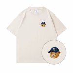 画像5: bear one point print round neck short sleeve T-shirt  ユニセックス 男女兼用ベアワンポイントプリントラウンドネック Tシャツ (5)