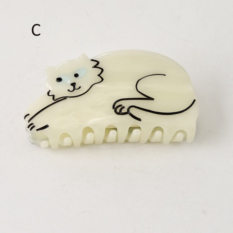 画像4: Cat motif hair clip hair accessories　ねこキャットモチーフヘアークリップヘアーアクセサリー (4)