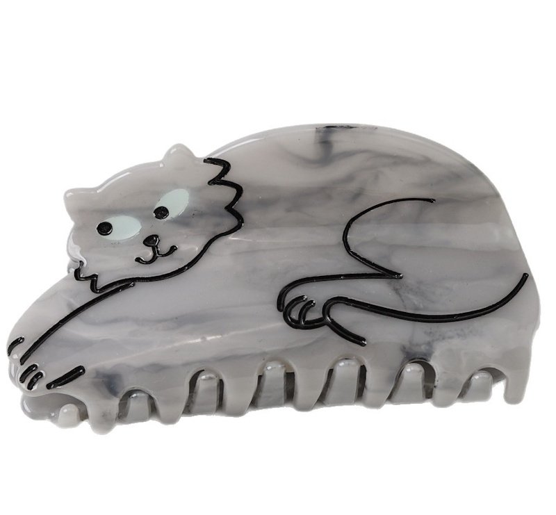 画像1: Cat motif hair clip hair accessories　ねこキャットモチーフヘアークリップヘアーアクセサリー (1)