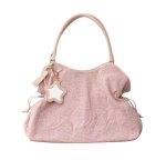 画像1: Y2K Leopard Print Polka Dot Large Capacity Tote Shoulder Underarm Bag　Y2K ヒョウ柄水玉ラージキャパシティトートショルダーアンダーアームバッグ (1)