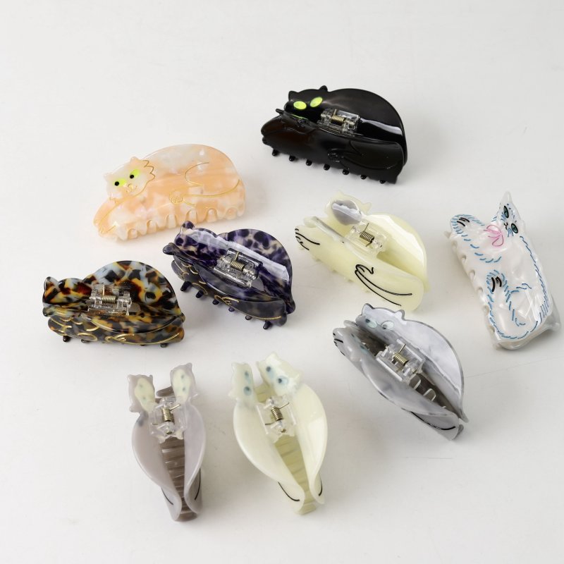 画像16: Cat motif hair clip hair accessories　ねこキャットモチーフヘアークリップヘアーアクセサリー (16)