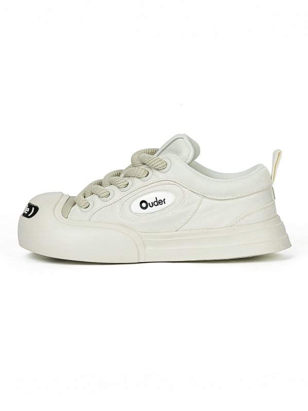 画像5:  Unisex SMILE Volume Lace-Up Platform Sneakers 厚底 プラットフォームスマイルボリューム レースアップスニーカー (5)