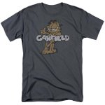 画像1: Garfield Vintage Style  Short Sleeve T-Shirt　ユニセックス 男女兼用ガーフィールドヴィンテージスタイルプリントラウンドネック Tシャツ (1)
