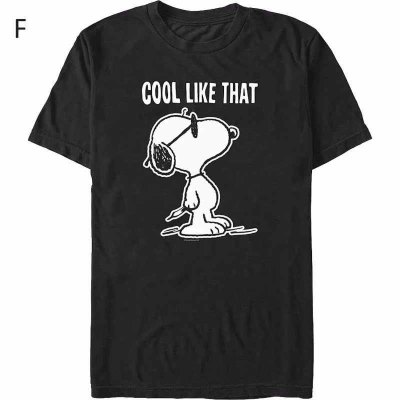 画像6: Snoopy & Charlie Brown & Friends 80s Vintage Style Short Sleeve T-Shirt　ユニセックス 男女兼用スヌーピー&チャーリーブラウン&フレンズ80年代プリントラウンドネック Tシャツ (6)